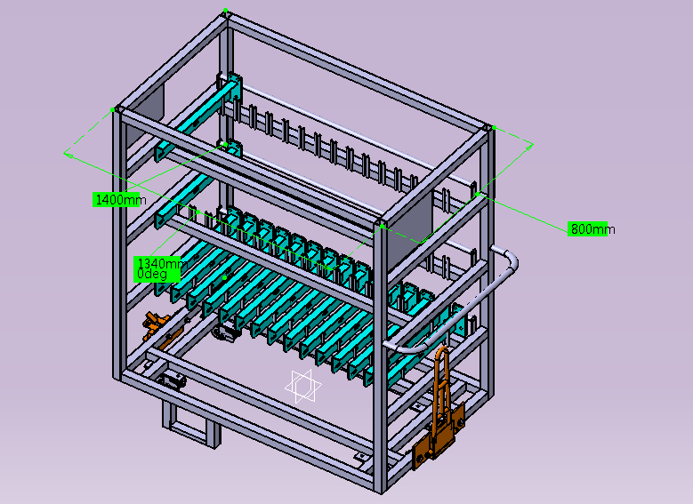 液罐車尾部卸油箱支架總成器具